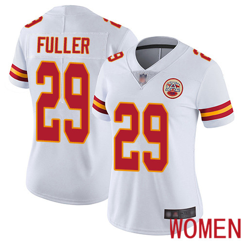 Women Kansas City Chiefs #29 Fuller Kendall White Vapor Untouchable Limited Player Football Nike NFL Jersey->kansas city chiefs->NFL Jersey